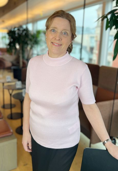 Hovedbilde Nina ribb-topp lys rosa
