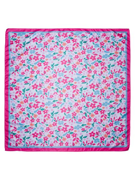 Hovedbilde  Skjerf blomstereng rosa