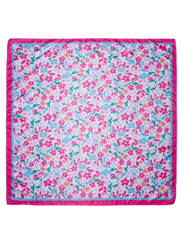  Skjerf blomstereng rosa