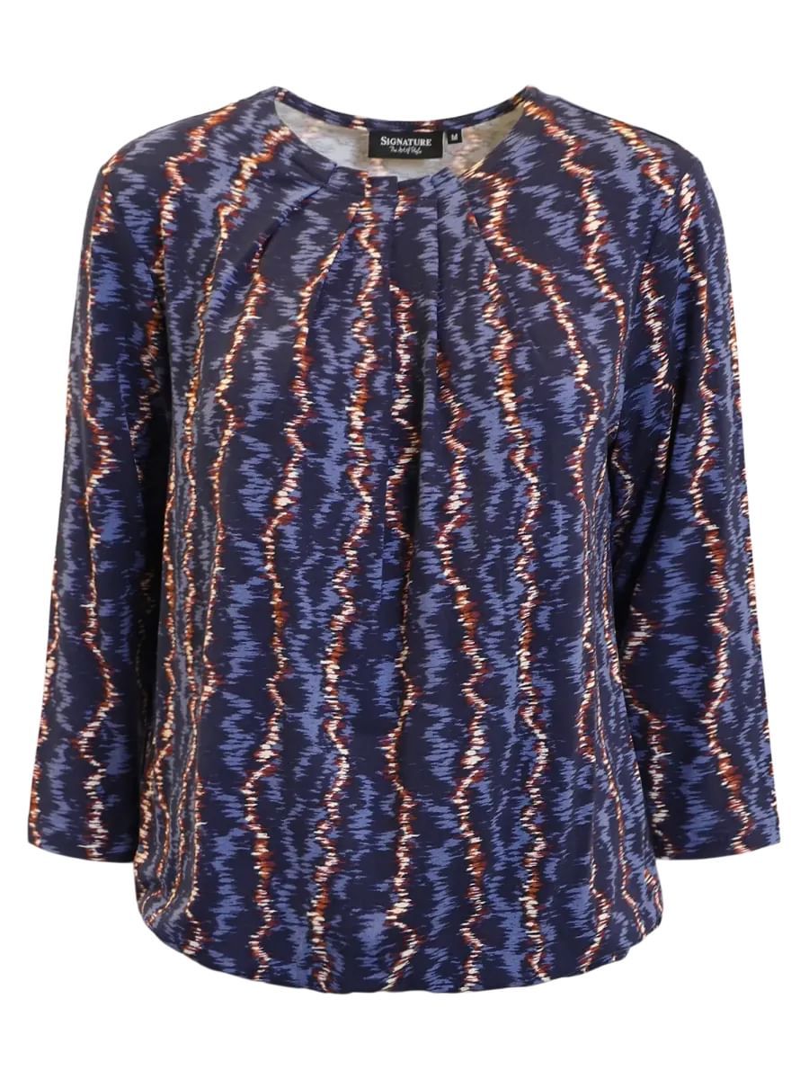 Sissel topp Zidzag blå