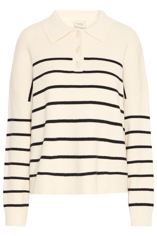 Marion genser kremhvit stripe