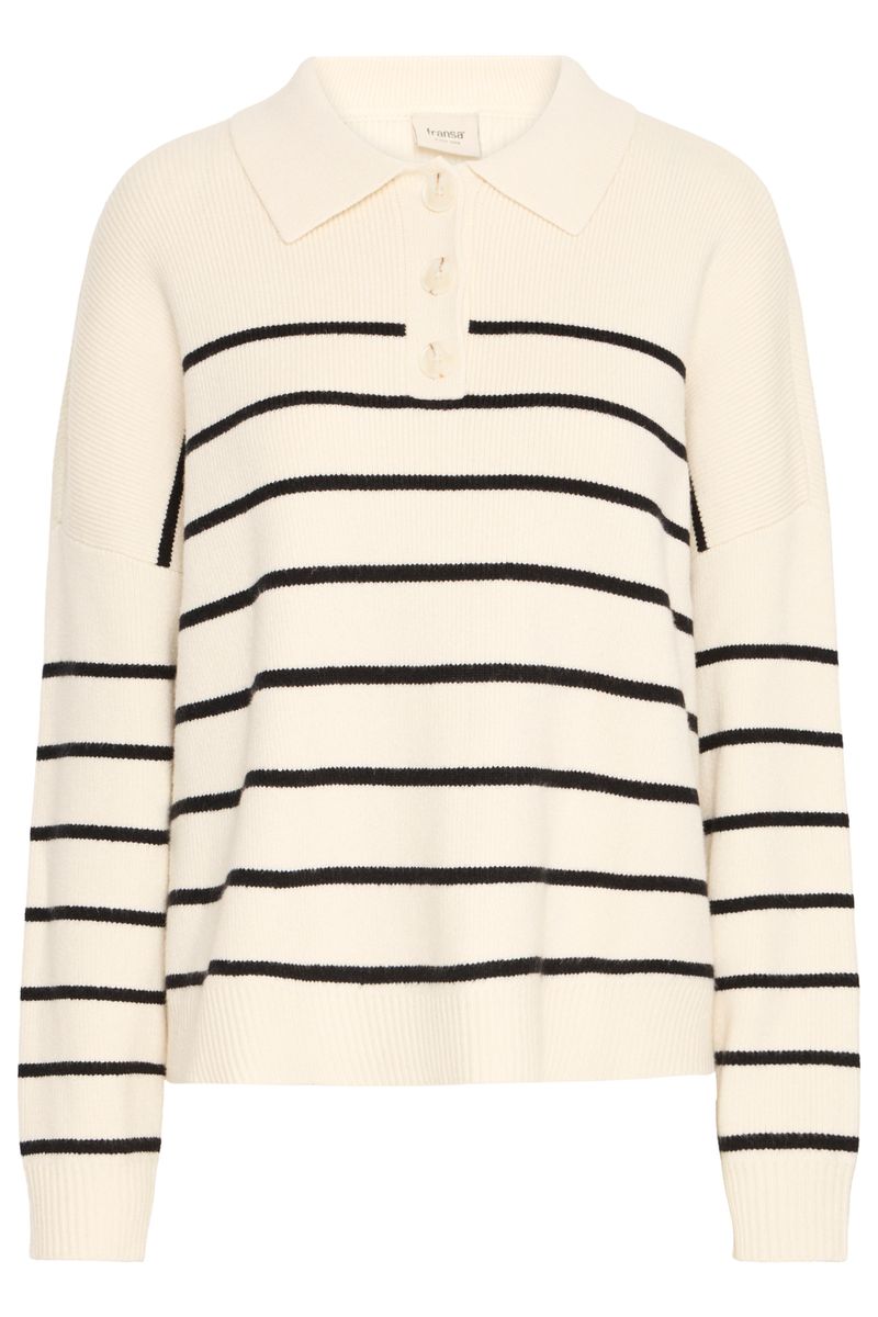 Marion genser kremhvit stripe