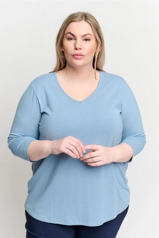 Ciso - topp a-fasong - dusty blue