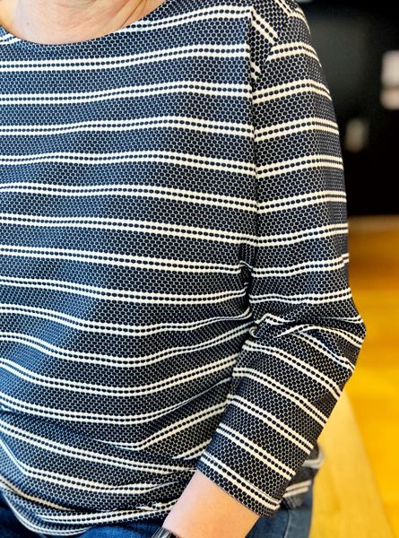Hovedbilde Irene topp stripet marine